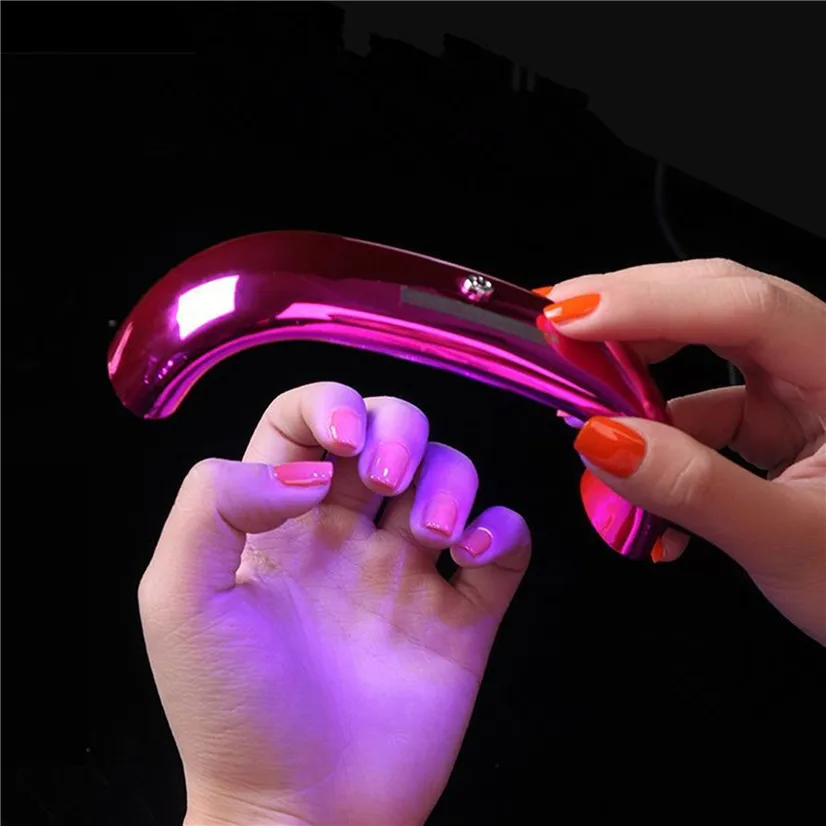 Мини лампа для маникюра с двойным источником света УФ Сушилка ногтей