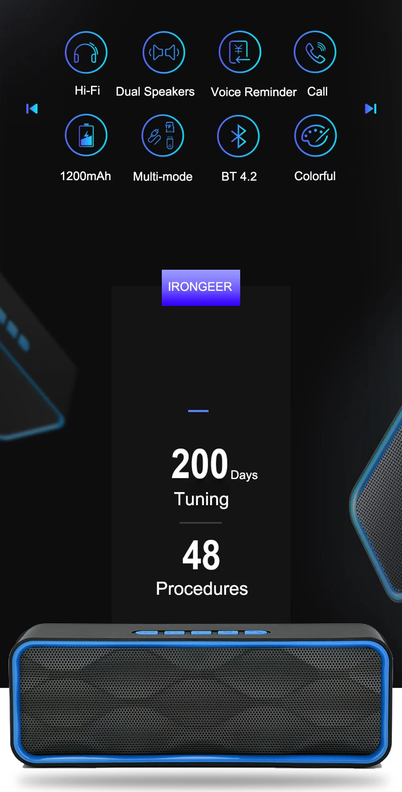 SC211 Bluetooth динамик портативный Bluetooth Колонка громкий динамик с микрофоном Музыкальная Коробка модель поддержка TF AUX FM радио для телефона ПК