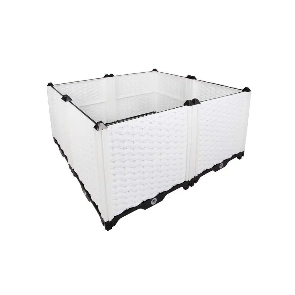 Двухрядный Deepened сад открытый DIY Пластиковый Ящик Для сеялки растительные цветы