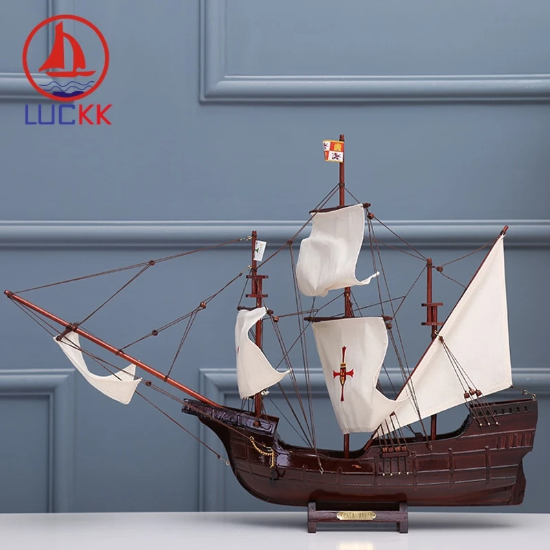 Классическая деревянная модель корабля LUCKK 70 см сделай сам Санта-Мария