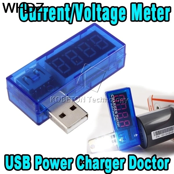 WHDZ портативный измеритель напряжения цифровой дисплей мини USB детектор тока и