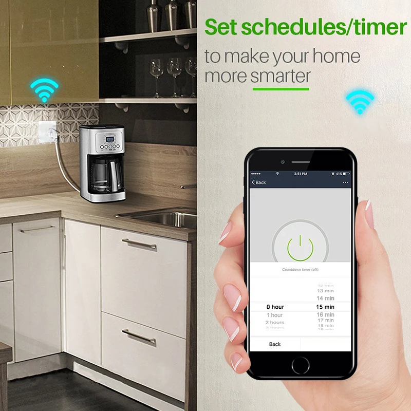 2018 Новый мини Wifi умная розетка EU Power Plug мобильное приложение дистанционное