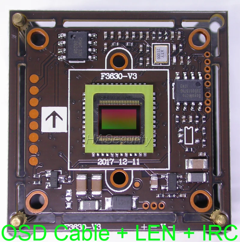 Модуль камеры видеонаблюдения SmartSense CMOS SC2135 + FH8536 плата PCB OSD кабель объектив IRC TVI CVI