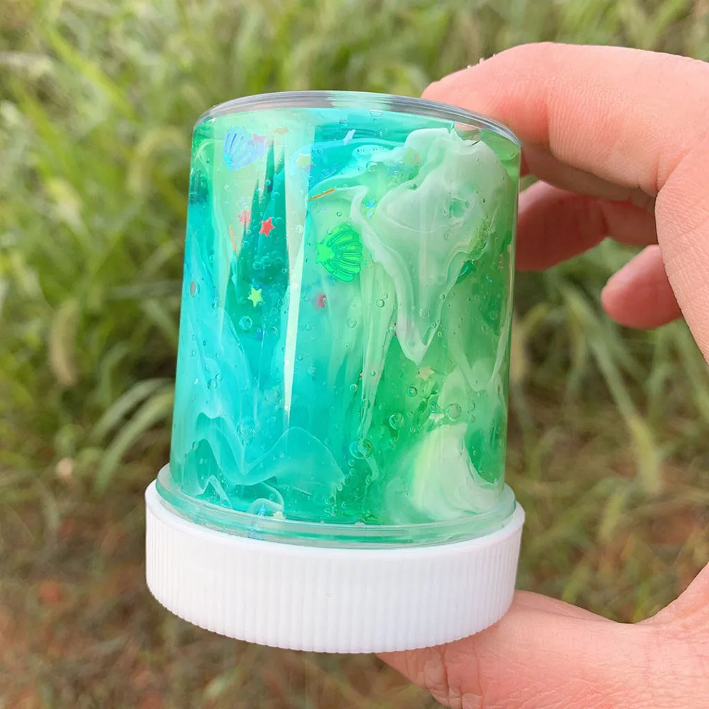 Non-Toxic Clear Slime Beautiful Color Mixing Cloud Kids Relief Stress Toys high quality hot sale W506 | Игрушки и хобби