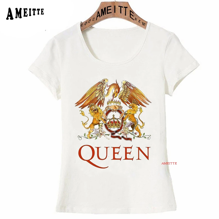 Футболка Freddie Mercury The queen Band, Женская Хип-Хоп Ретро Рок хипстерская футболка, винтажные Женские повседневные топы, милые крутые футболки для девочек