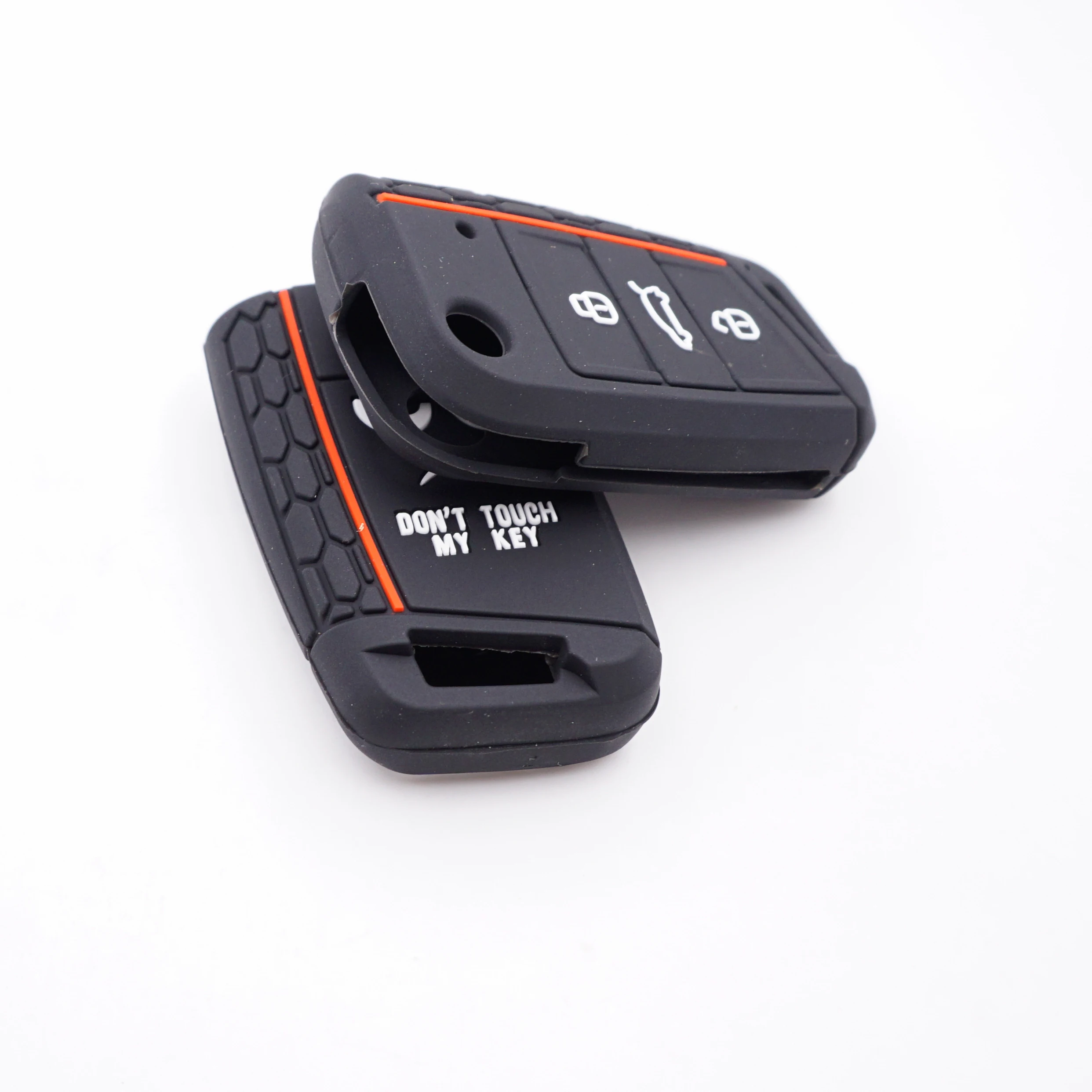 Чехол для ключей Xinyuexin Dont Touch My Key 3 кнопки для VW Golf 7 MK7 Seat 3 Ibiza 4 Arona Ateca Skoda Octavia