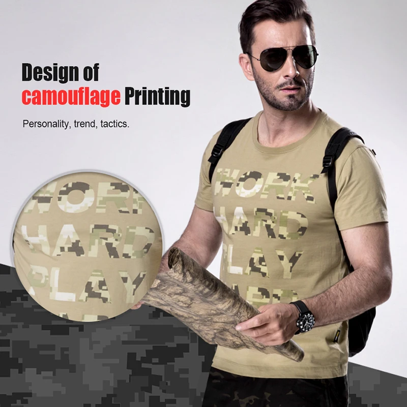 FREE SOLDIER outdoor camping tactical military men's t shirt quick dry short breathable and wear resistant T shirt|Футболки для