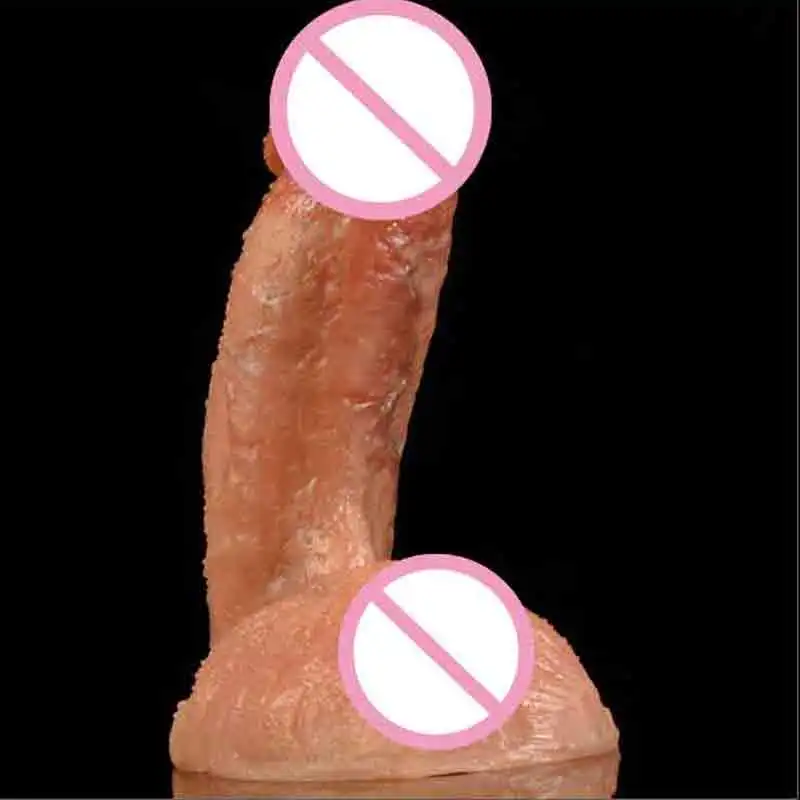 Реалистичный мягкий силиконовый Реалистический Пенис на присоске фаллоимитатор
