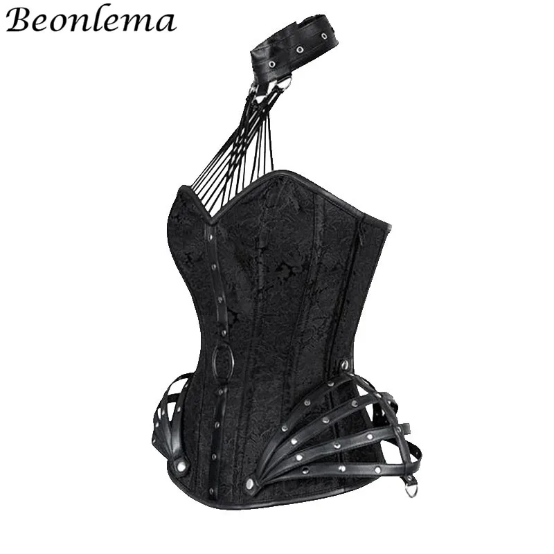 Корсет женский в готическом стиле Beonlema из искусственной кожи цвет