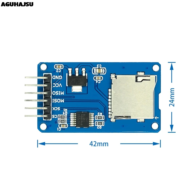1 шт./лот Micro SD карта Мини TF кардридер модуль SPI интерфейсы с чипом конвертера