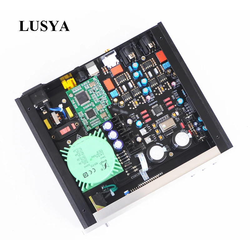Lusya OPA604AP/AD797AN ES9038PRO Amanero USB интерфейс декодер DSD XLP с пультом дистанционного