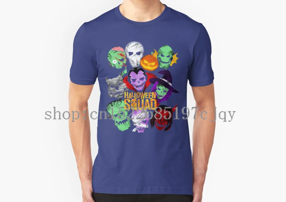 Коллекция 2018 года новинка на Хэллоуин Для мужчин с коротким рукавом хлопковая