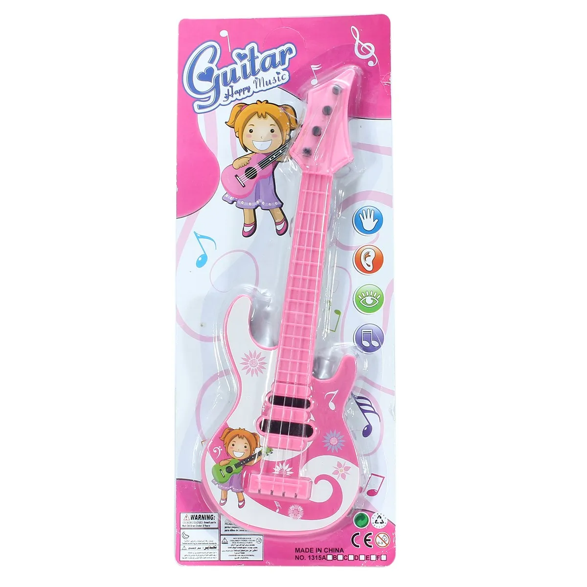 Мода Мультфильм Дизайн Пластик Гитары игрушка мини музыкальный инструмент educatonal