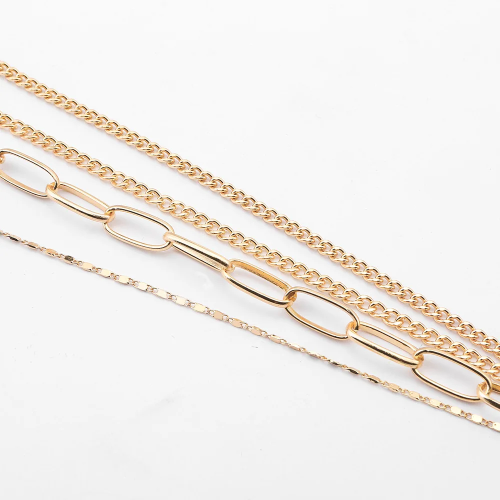 2019 королева головы геометрические формы кулон ожерелье богемные женские 4 слоя