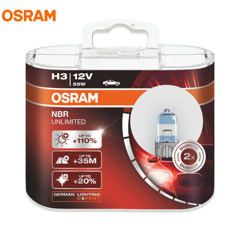 OSRAM H3 3600 К ночь выключатель неограниченный 12 В 55 Вт ксеноновые Белый Туман свет