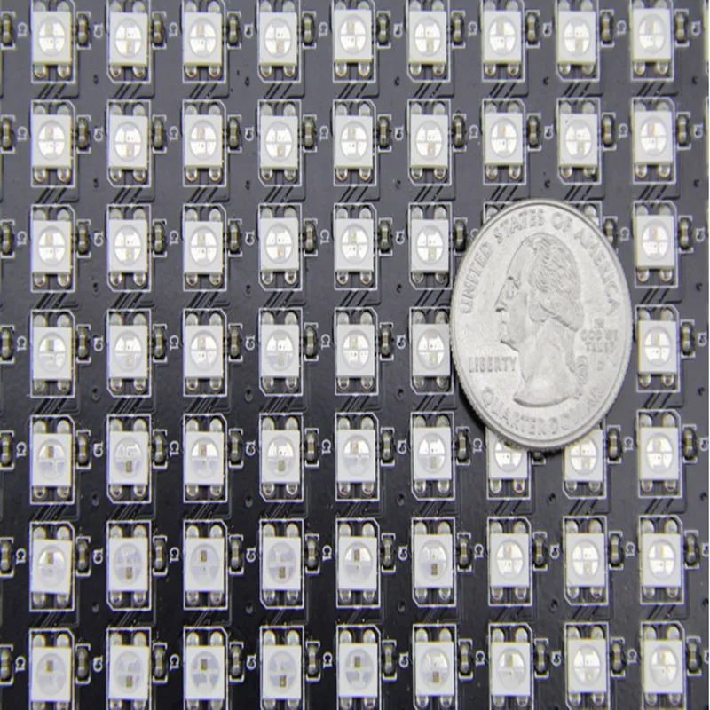 Цифровая Гибкая Светодиодная панель WS2812B 16*16 пикселей WS2811 IC Индивидуально
