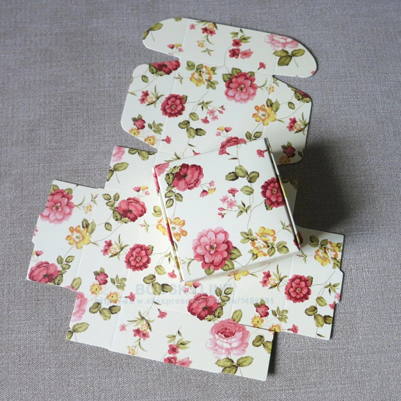 Прекрасный Poeny бумажная коробка ремесла Ювелирные изделия бусины Подвески Мыло