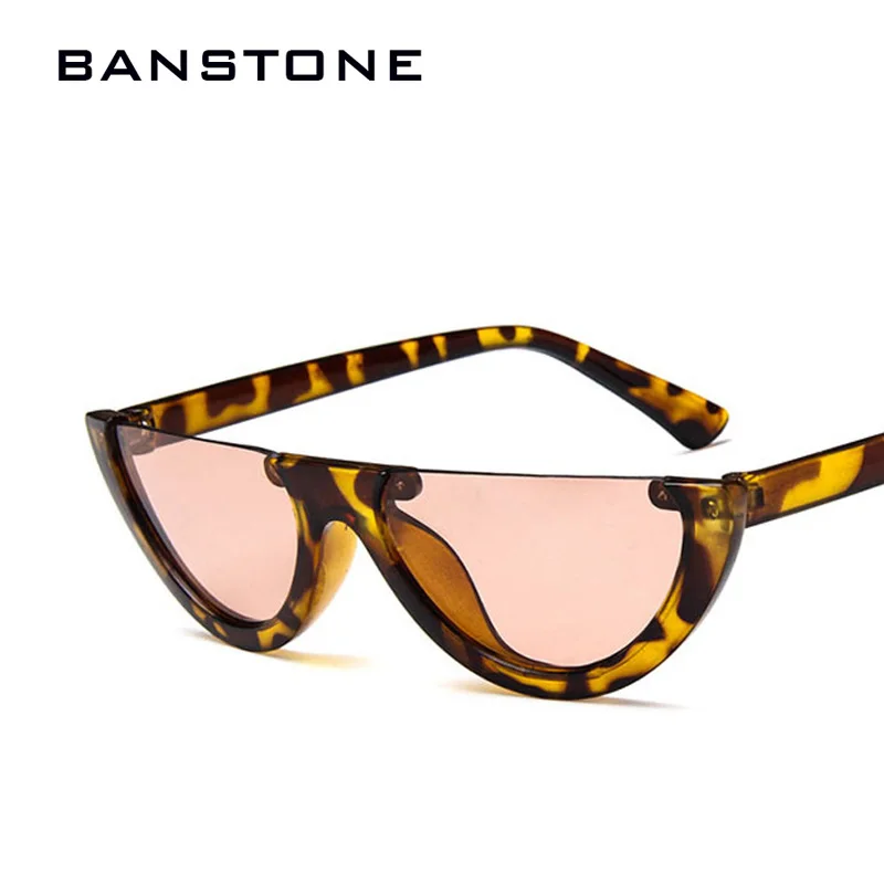 Женские винтажные полуоправы BANSTONE маленькие черные белые красные цветные