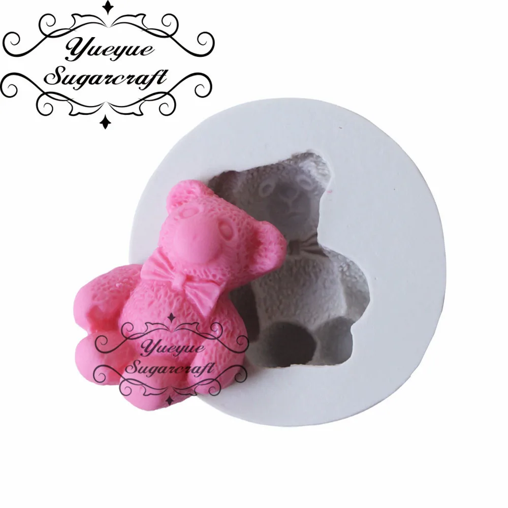Yueyue Sugarcraft Mini силиконовая форма Медведь помадная инструменты для украшения