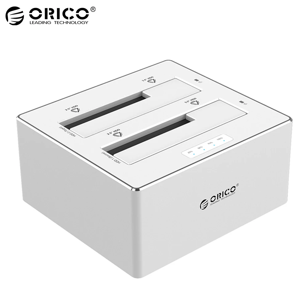 ORICO 6828US3 C V1 2 5/3 5 дюймов SATA USB 3 0 жесткий диск Дело две бухты HDD корпус для