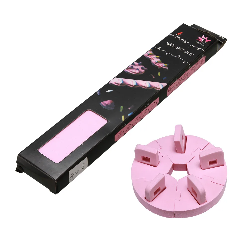 1 шт. губка для дизайна ногтей Советы практика стенд держатель инструменты набор 5