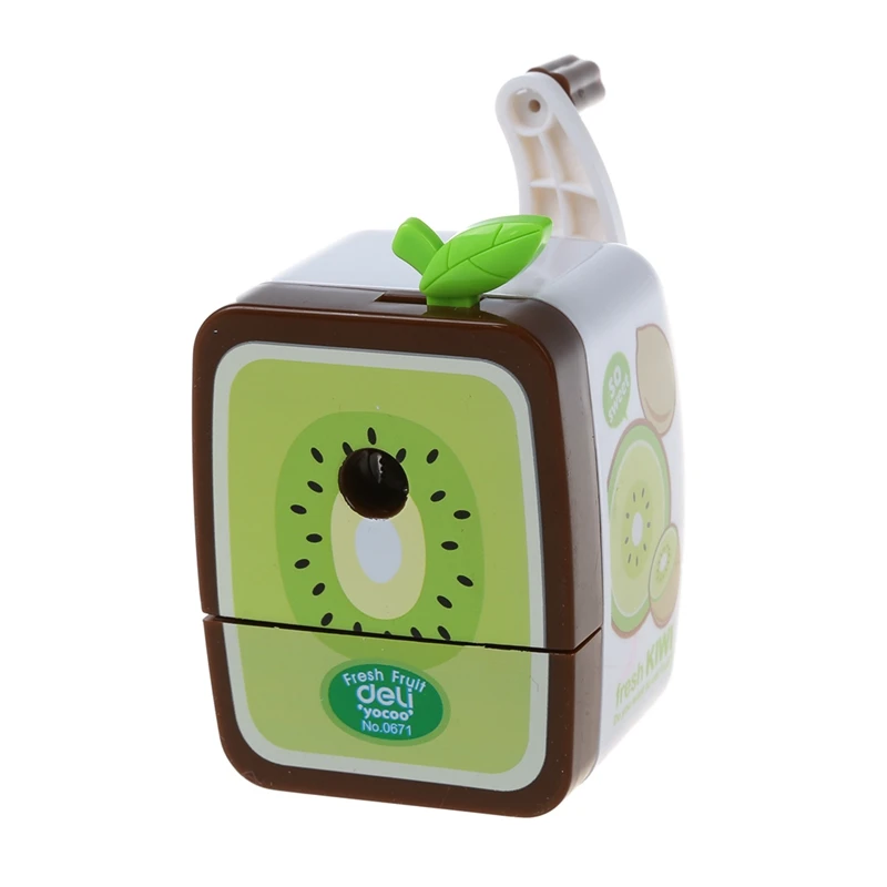 Фруктовый узор стиль случайный точилка для волос ручной кривошипный настольный