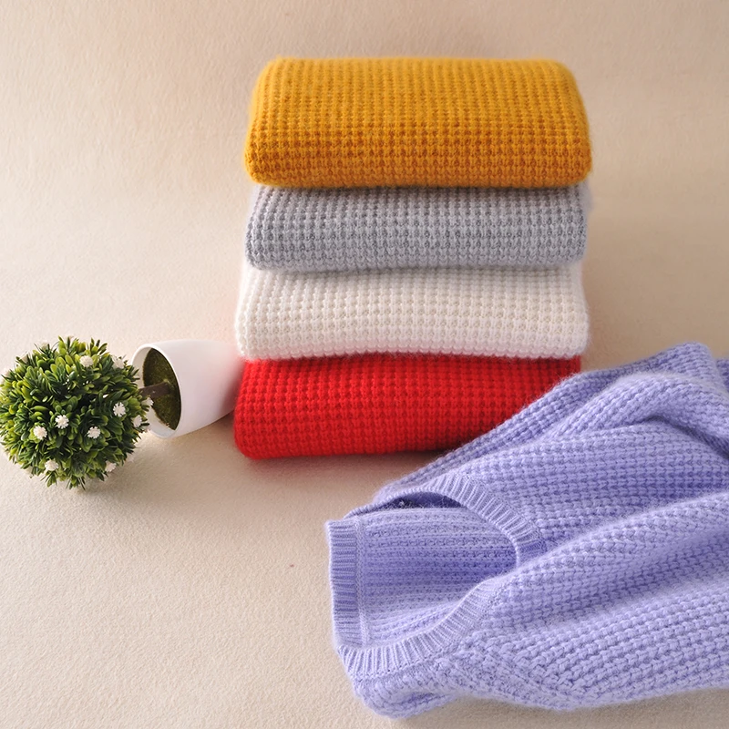 2017 Новый Зимний женский кашемировый свитер с круглым вырезом пуловер разрезом