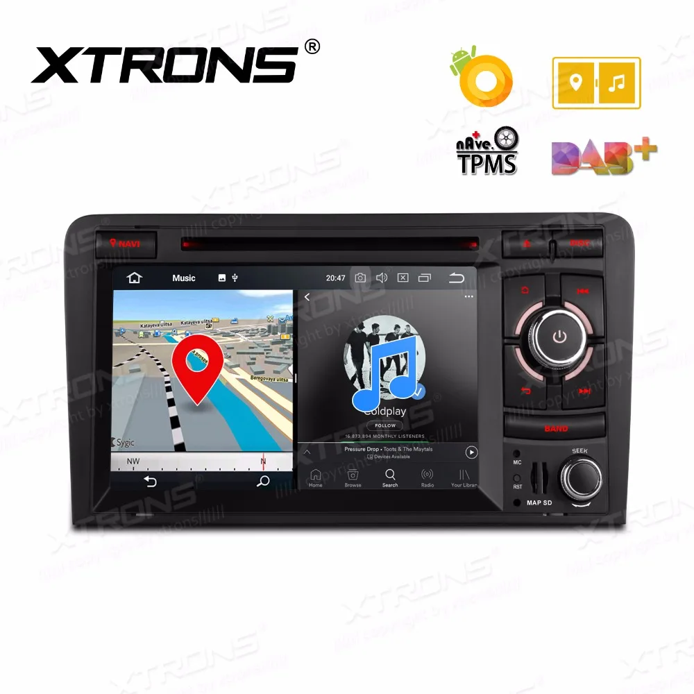 XTRONS 7 ''HD Android 8 0 Восьмиядерный автомобильный Радио Стерео DVD плеер GPS для Audi A3 8P