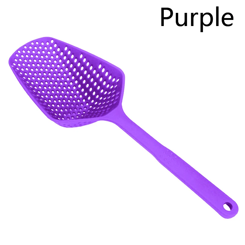 purple 1 шт. Совок Дуршлаг нейлон шумовки нетоксичный прочный нейлон Столовая Кухня Аксессуары ситечко кухонные инструменты - Цвет: purple