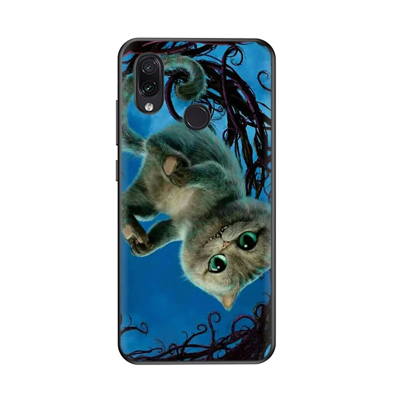 B9 Alice in Wonderland Cheshire Cat Silicone phone case for Xiaomi Redmi 4A 4X 5 6A Pro 7 GO Note 5 6 7 8 Pro 7A K20 Pro - Цвет: B9