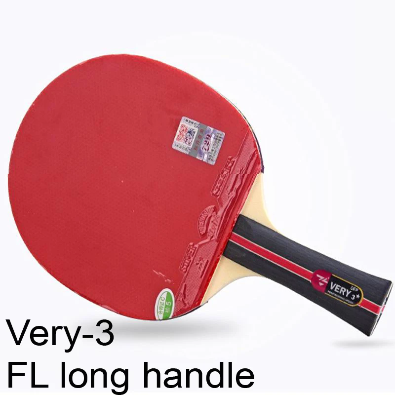 FL long handle Оригинальная 729 готовая ракетка очень-3 быстрая атака с петлей для настольного тенниса ракетка для пинг-понга прыщи для обеих сторон - Цвет: FL long handle
