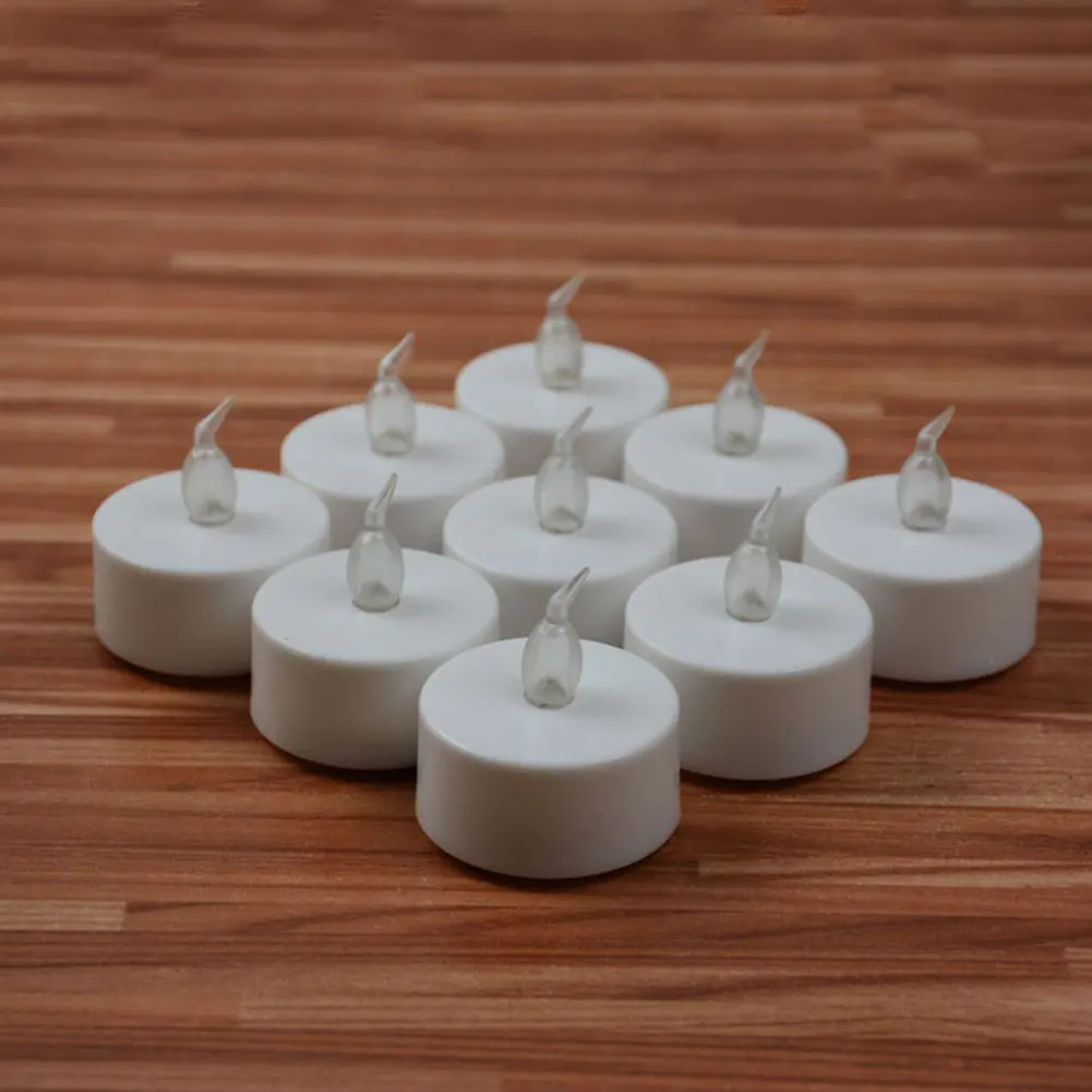 Светодиодные свечи светодиодные украшения чайная свеча свадьба Diy мерцающий аккумулятор чай свет