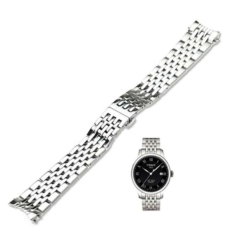 Ремешок для наручных часов ISUNZUN из нержавеющей стали серии Tissot 1853 металлический