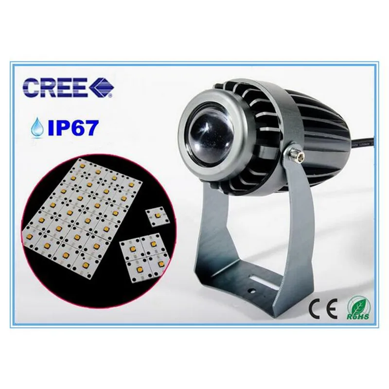 Светодиодный прожсветильник Тор с лучом света 10 Вт сверхдлинный узкий