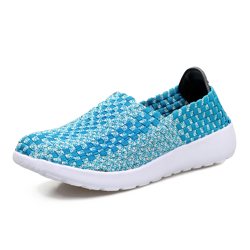 Женская летняя повседневная обувь Плоская дышащая Обувь для мам Женские лоферы