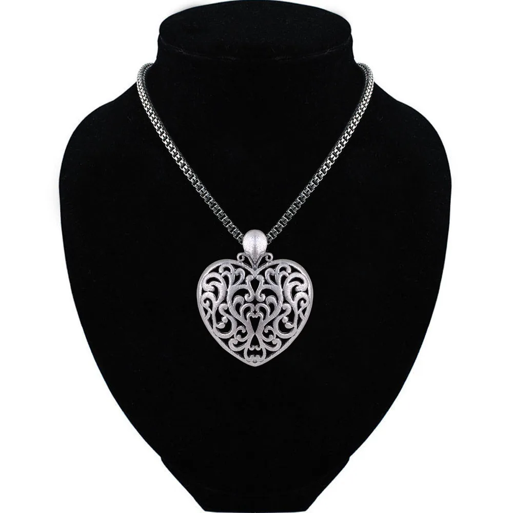 

Wholesales Jewelry Sand Flower Heart Pendant for Women Men