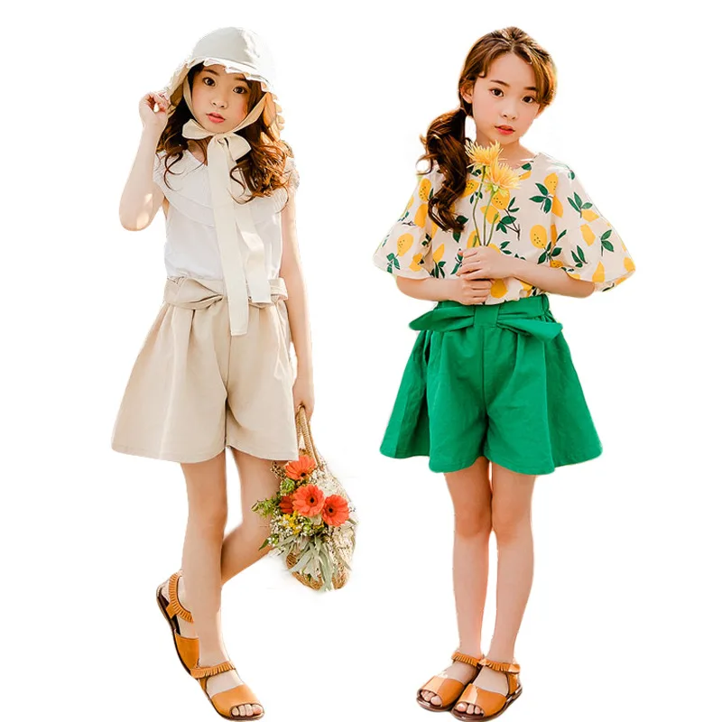 Простые комплекты в китайском стиле из 2 предметов пляжная одежда для