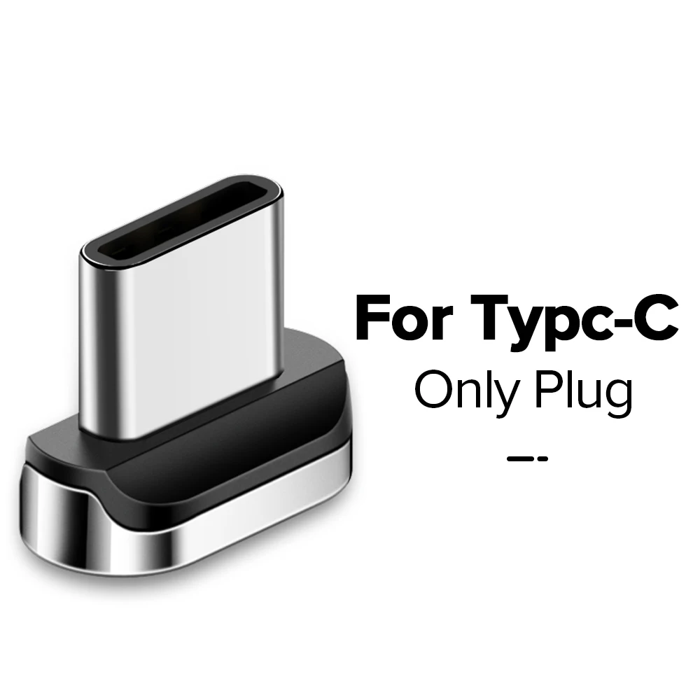 Only Plug For Type C MCDODO, 3 А, магнитный USB кабель, быстрая зарядка, Micro USB, зарядное устройство, шнур, магнит, Тип C, кабель для телефона для iPhone XS MAX, Android, samsung - Цвет: Only Plug For Type C