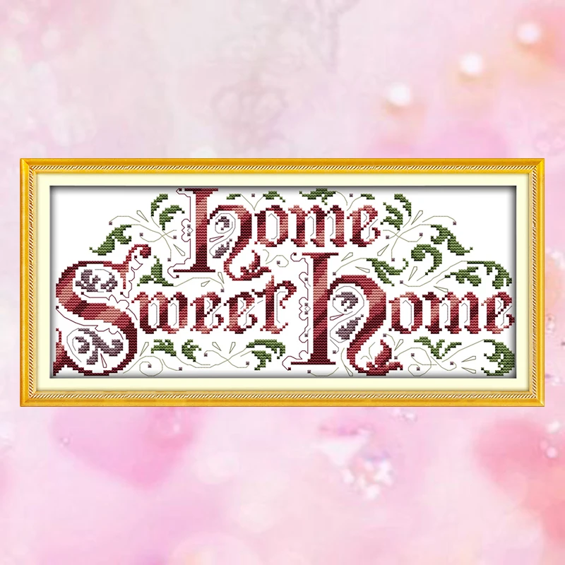 Joy Sunday crossstitch diy милый домашний дом семья DMC14CT11CTcottonfabric рукоделие Наборы живопись