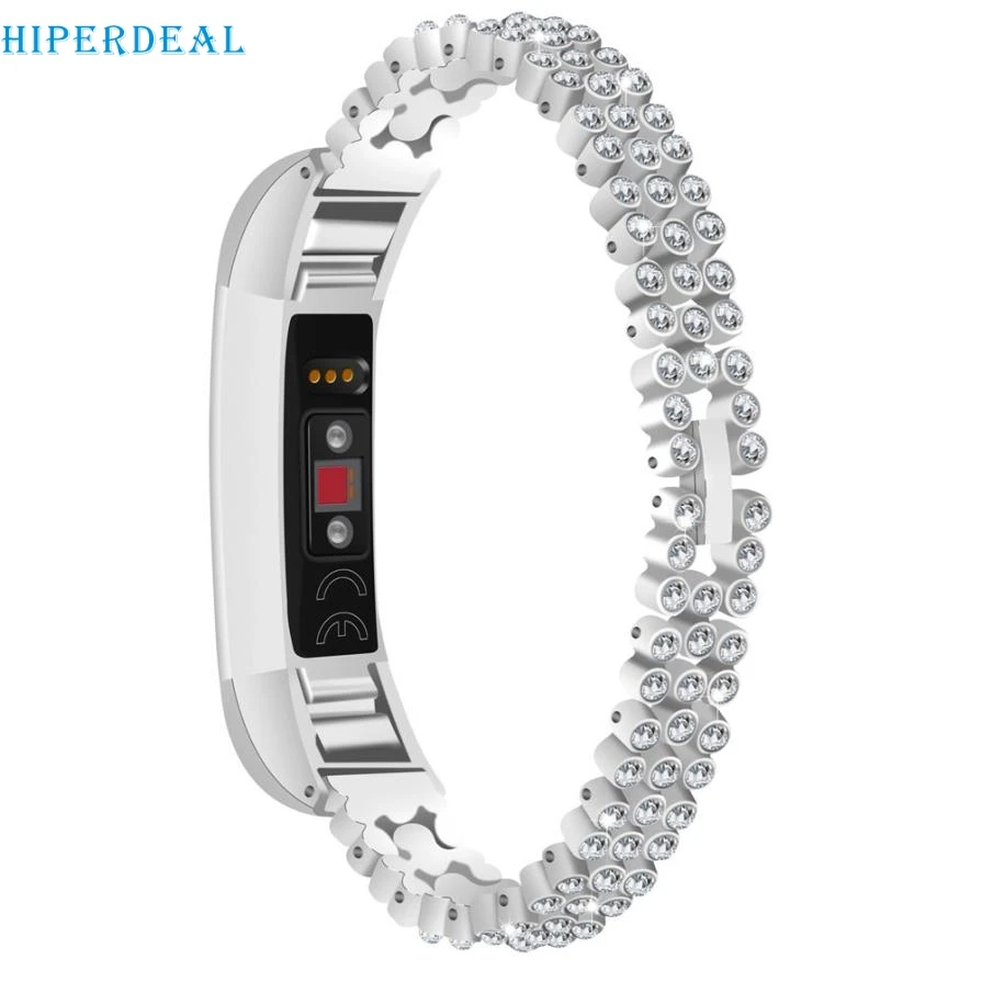 HIPERDEAL флэш Диамант из нержавеющей стали часы браслет ремешок для Fitbit Alta HR# D высокое качество