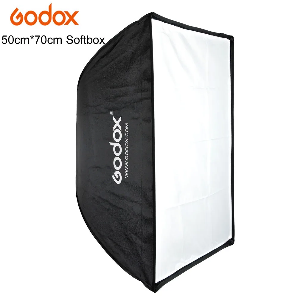 

Новейший портативный Зонт Godox 50*70 см софтбокс Отражатель для вспышки Speedlite освещение