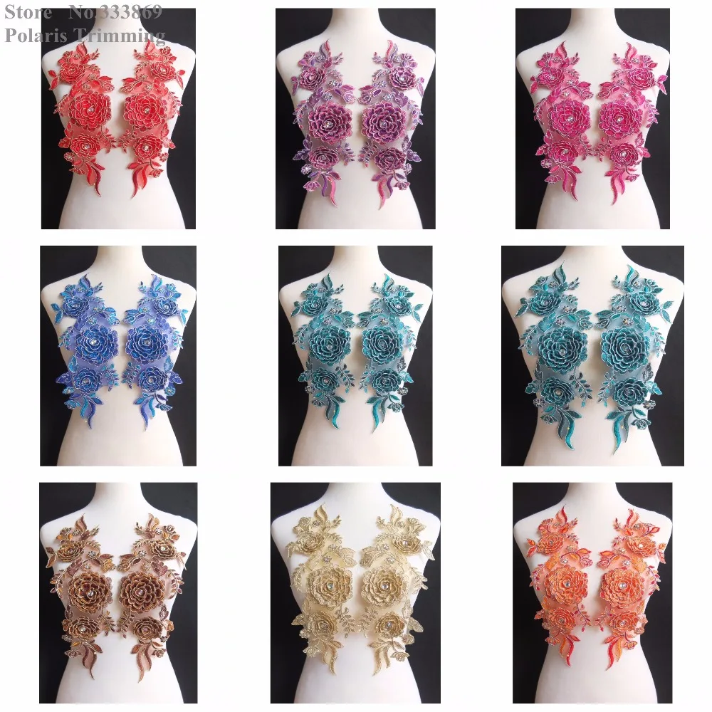 1 пара = 2 шт. x ручная работа 8 цветов (фиолетовый/розовый синий красный коричневый