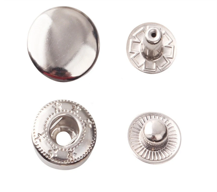 20 компл./упак. круглая медная кнопка 15 мм металлический пресс шпильки крепежи