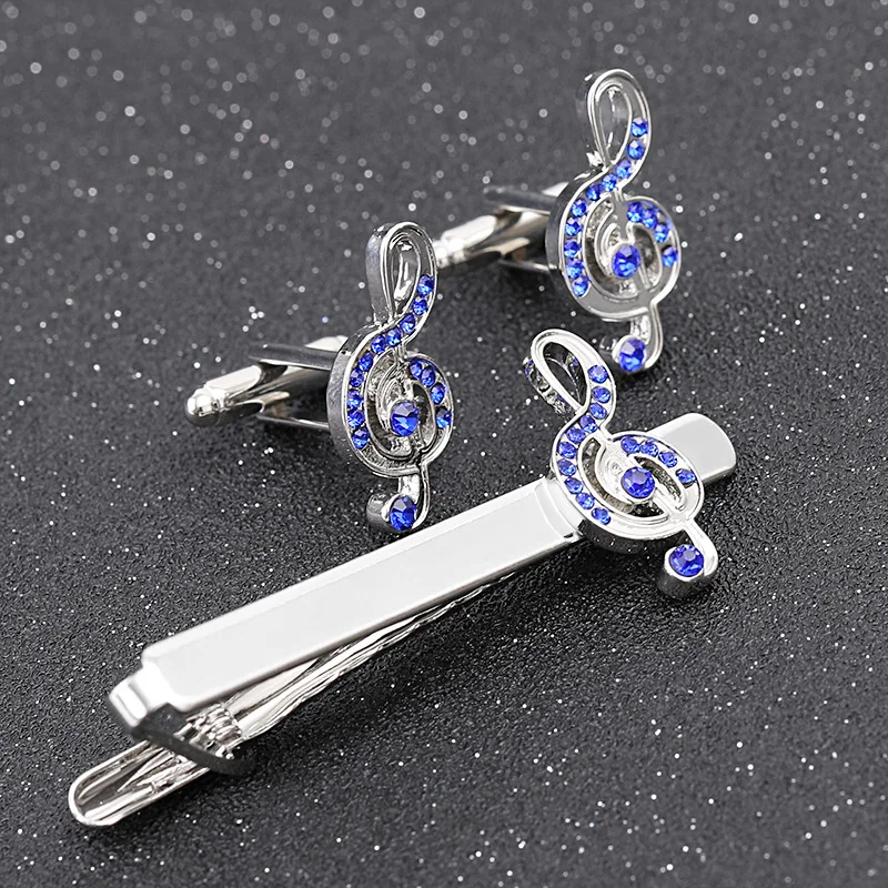 Мужские французские деловые рубашки запонки зажимы для галстука набор из трех
