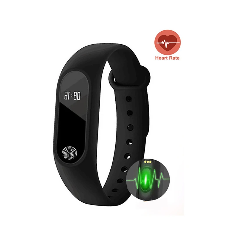 M2 Смарт-часы с пульсом Водонепроницаемый Фитнес-трекер Браслет Шагомер