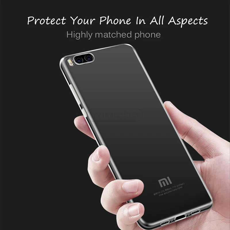 YAMIZOO Mi5 Mi5s Cover For Xiaomi Mi a1 Case Silicon Transparent Phone Cases 5 5s Note 3 Plus 5c 5x |