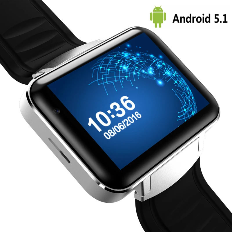 Смарт-часы SMARCENT DM98 3G WIFI GPS Android 5 1 OS MT6572A двойной cor CPU 2 ''экран 2.0MP камера 900 мАч
