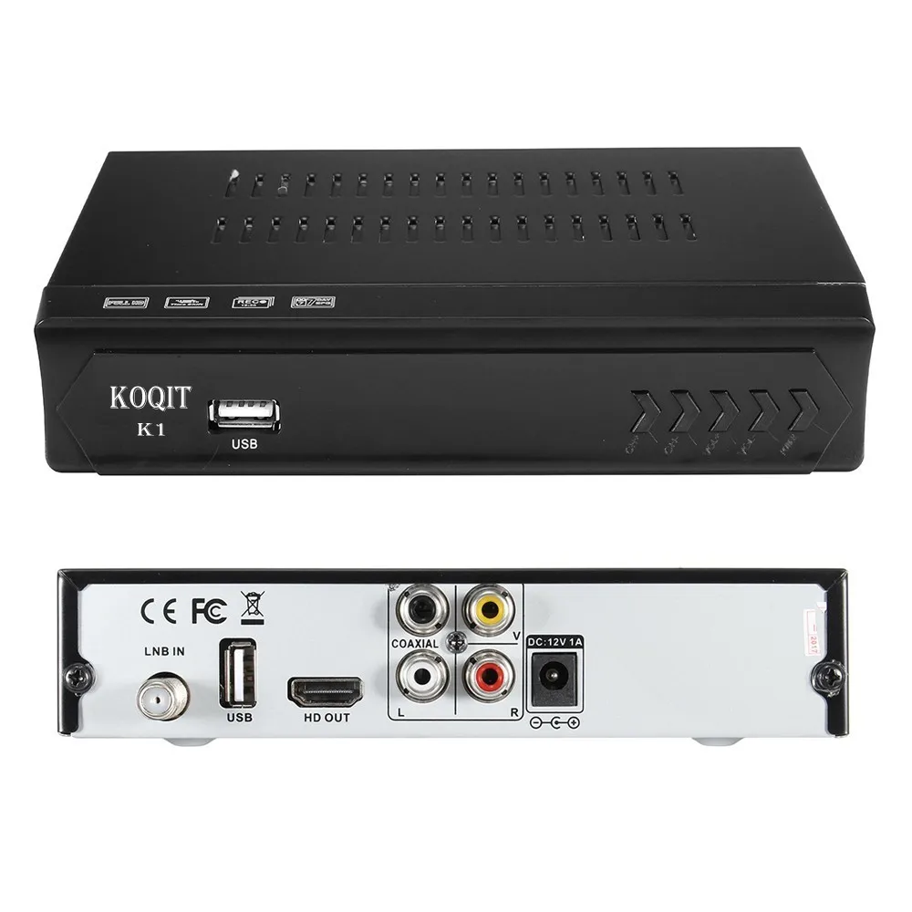 Koqit k1 m3u IP ТВ плеер DVB-S2 HD цифровой ТВ приставка Спутниковый ресивер тюнер DVB S2 рецептор PVR ключ Vu RJ45 Wifi Интернет Youtube