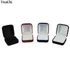 В наличии 4 цвета, шкатулка для ювелирных изделий, Подарочная коробка для сережек, упаковочная коробка-органайзер для хранения колец и сережек, 5*5,8*3,5 см