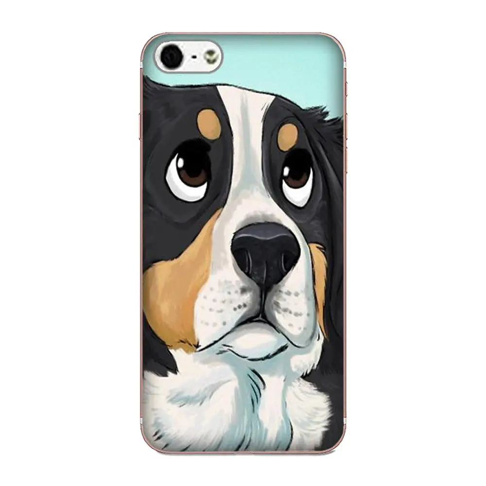 Мягкий художественный чехол Bernese Mountain Dog для Xiaomi Redmi Mi Note 7 8 9 SE Pro Lite Go Play | Мобильные